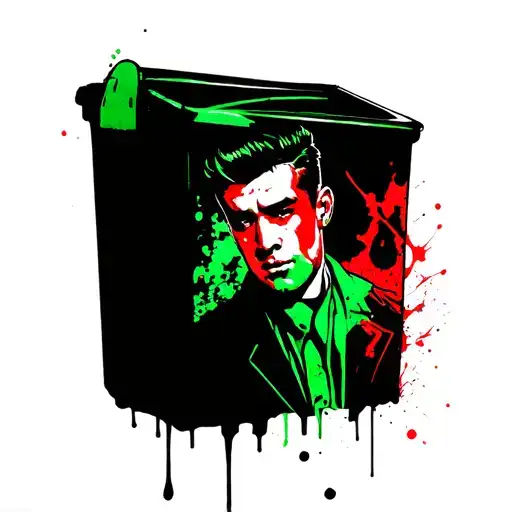 Tom Of Finland Style Young Guy Waering Green