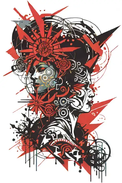 December And July Birth Tribal Sunrise Integrated