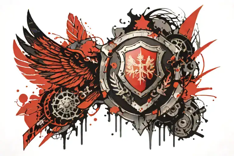 Polish Warrior Shield Adorned With Intricate