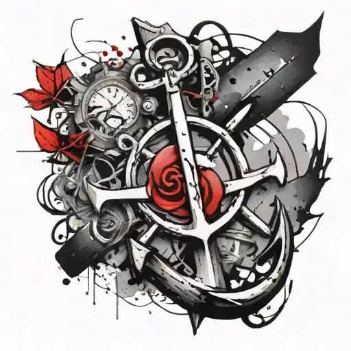 Always & Forever In An Anchor With Spaces For Family Name