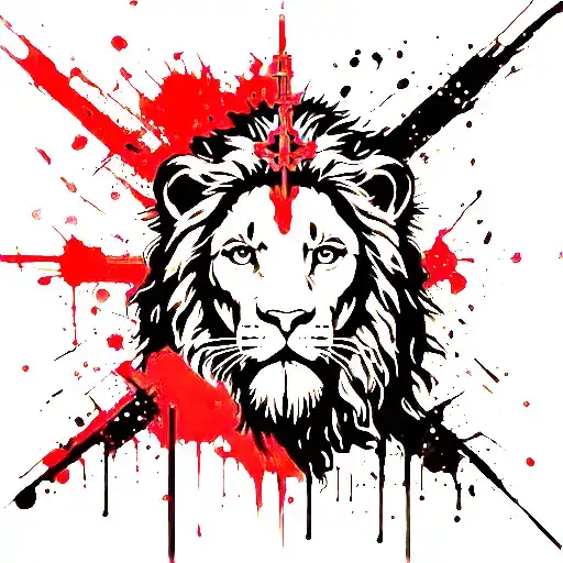 Lion Cross Jesus Krisht Triban