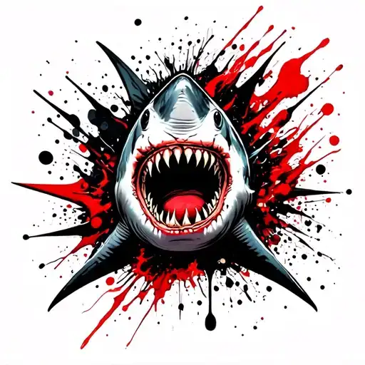 Scary Shark Face