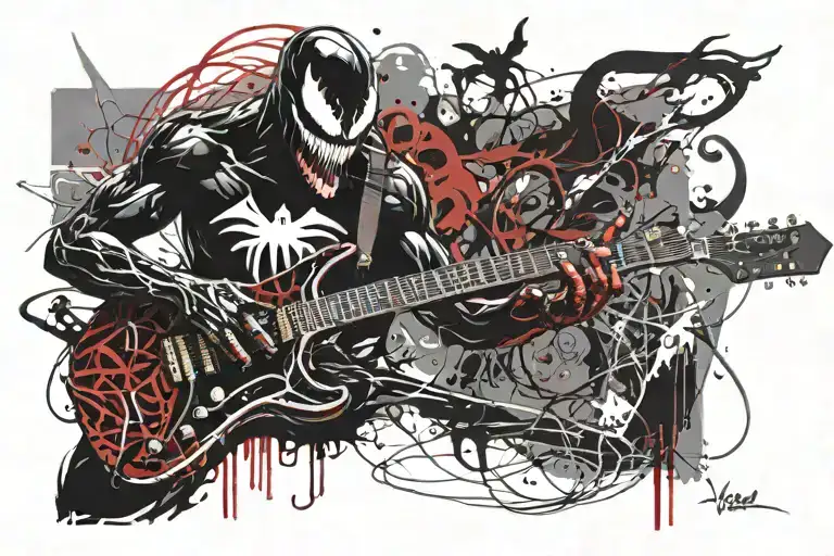 Venom Playing The Guitar