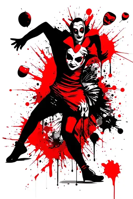 A Shadow Jesters Who Juggles With Masks Of Different Emotions