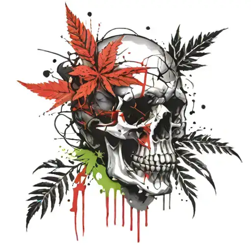 Skull Ganja Weed