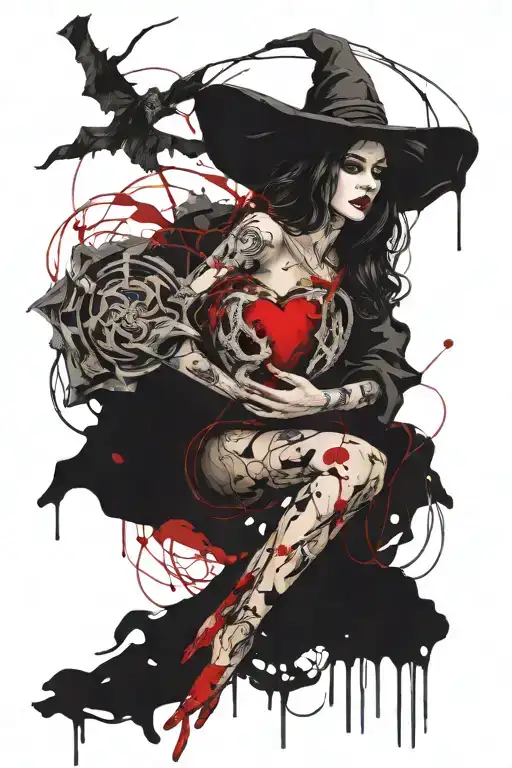 Witch Holding A Heart