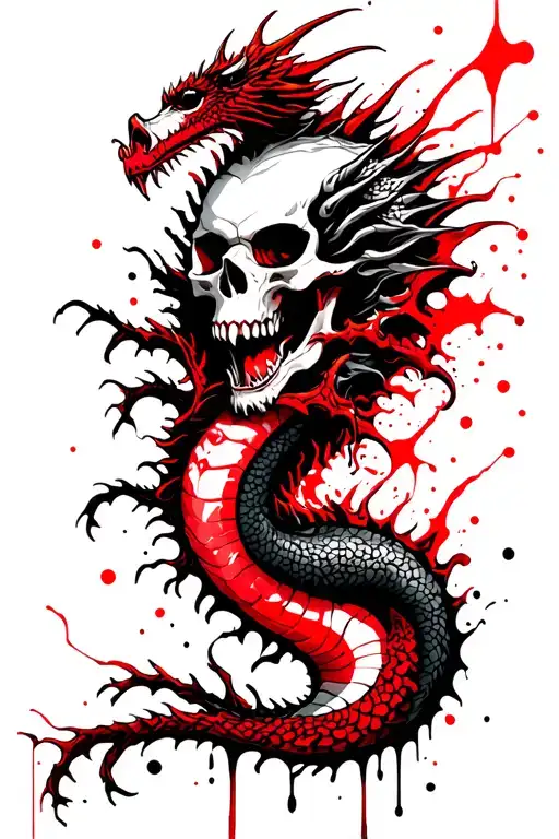 Skull Dragon Wrapped