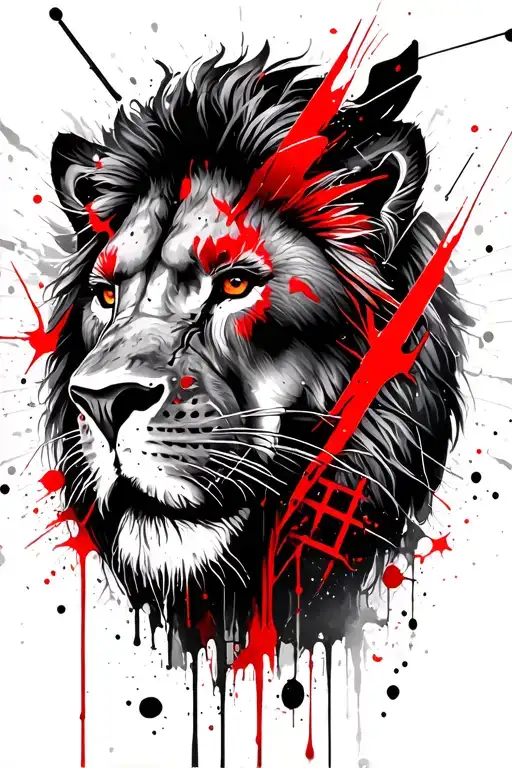 Sagittarius And Lion Face