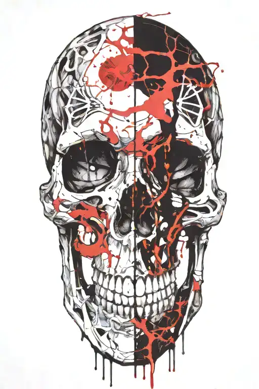 Skeleton Holding Each Other