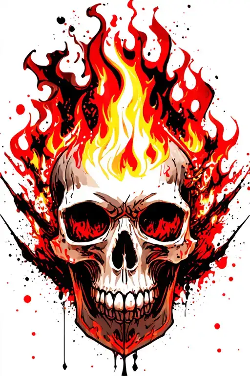 Skull On Fire