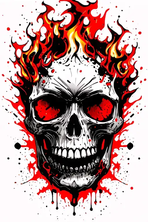 Skull On Fire