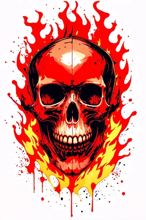 Skull On Fire
