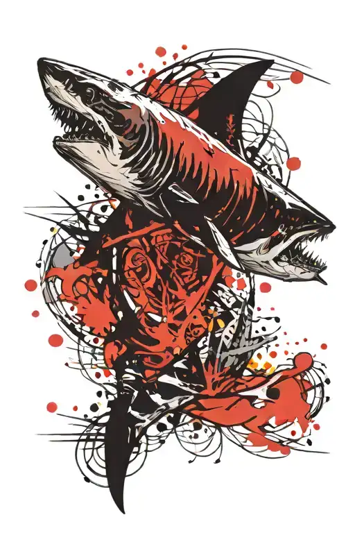 Shark Sea Theme Arm Sleeve