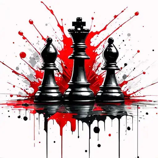 Chess Pieces Forming