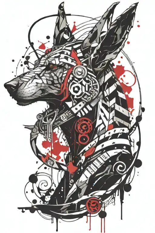 Anubis And Infinity Symbol