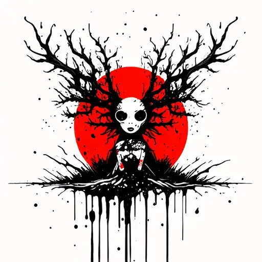 Mtb Tree Sun Rising Earth Goddess Relaxing