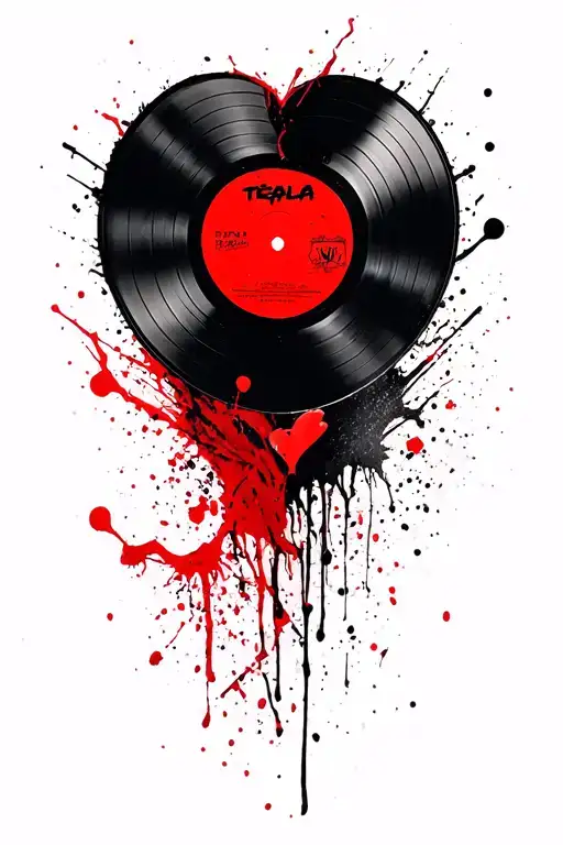 Heart Shaped Vinyl Record