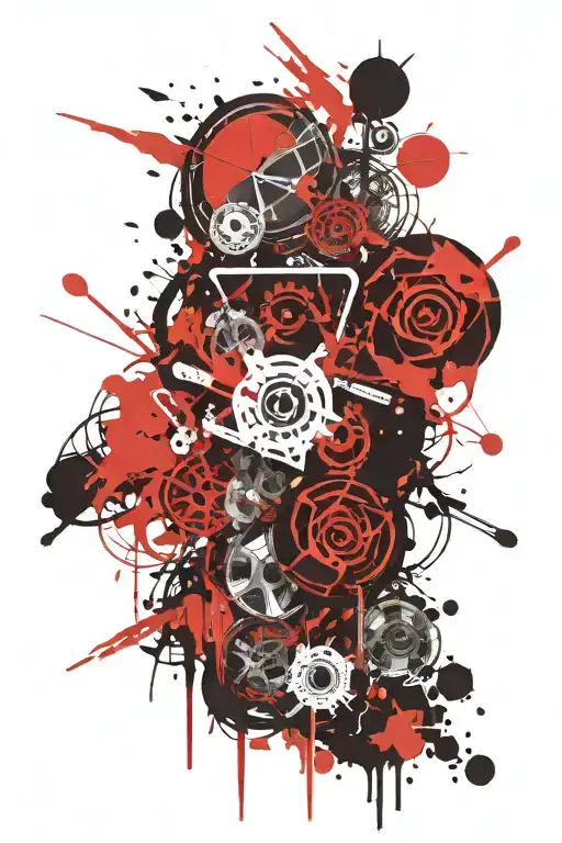 The Bottom Of The Background Is Drawn Tattoo