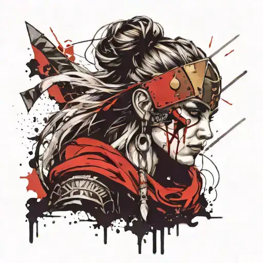 Viking Warrior Women Face