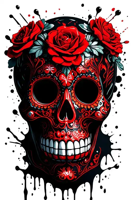 Rosary Beads Mexican Sugar Skull