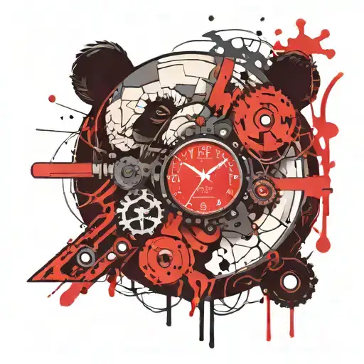 Panda Watch Mechanism Intertwined