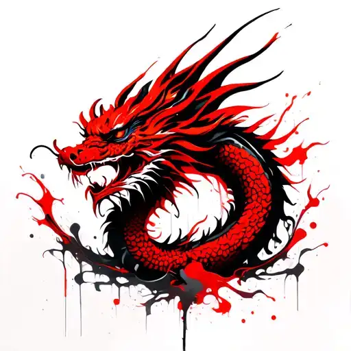 Chinese Dragon With Wings