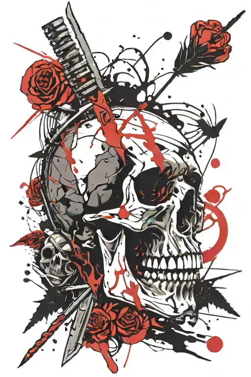 Skull And Daggers Stuck