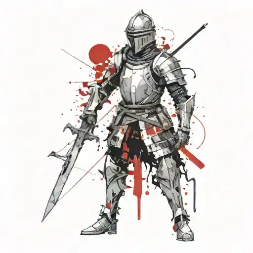 A Knight With A Sword