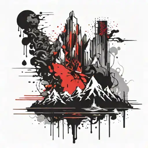 Dripping Mountain Range