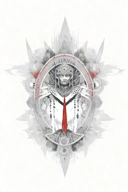 Indian Warrior Riding Hood Is Falling