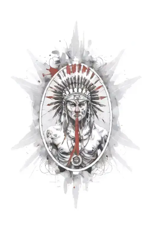 Indian Warrior Standing