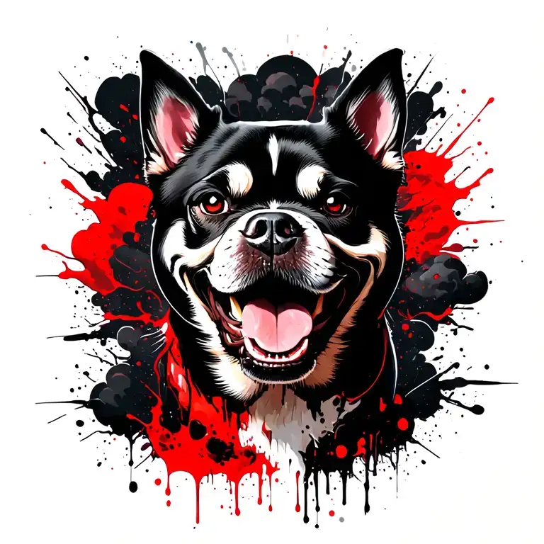 Fu Dog With Cloud Background