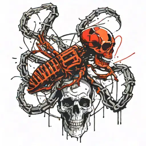 Scorpion And Skull