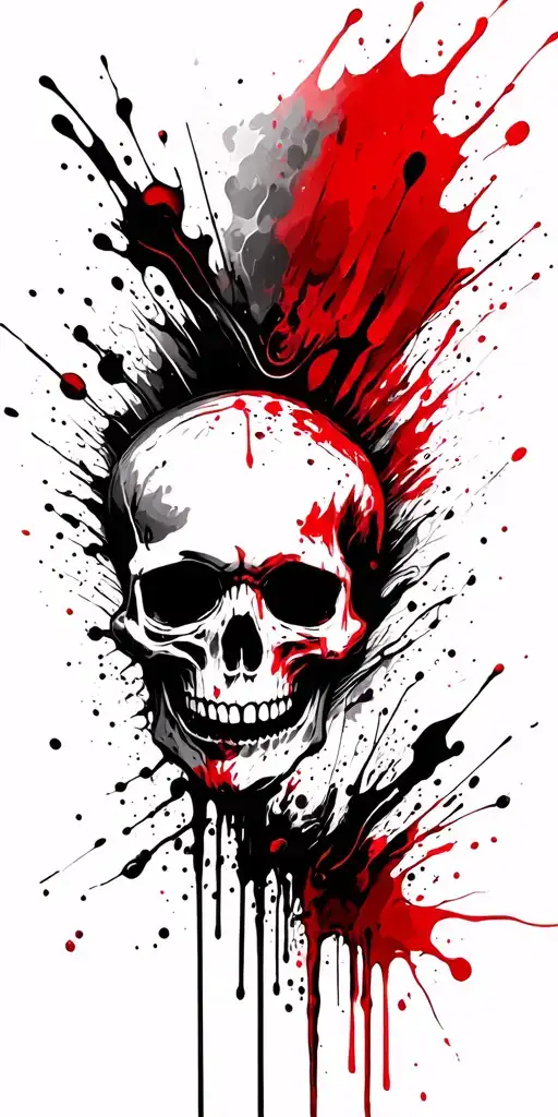 Skull And Blood
