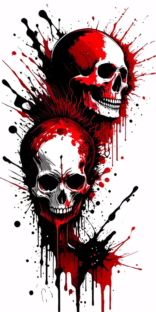 Skull And Blood And Zombi