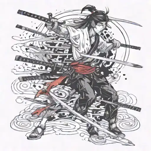 Katana Swords Drawn