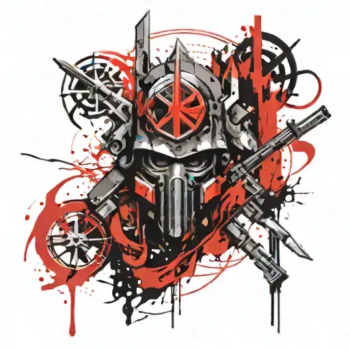 A Soldier Of Ukraine Trident Symbol