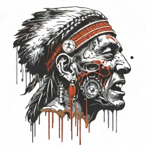 Zombi Indian Crying Face