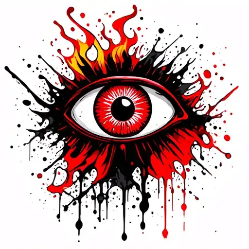 Evil Eye In Flame