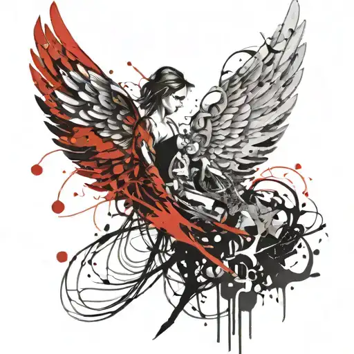 Angel Wings Intertwined