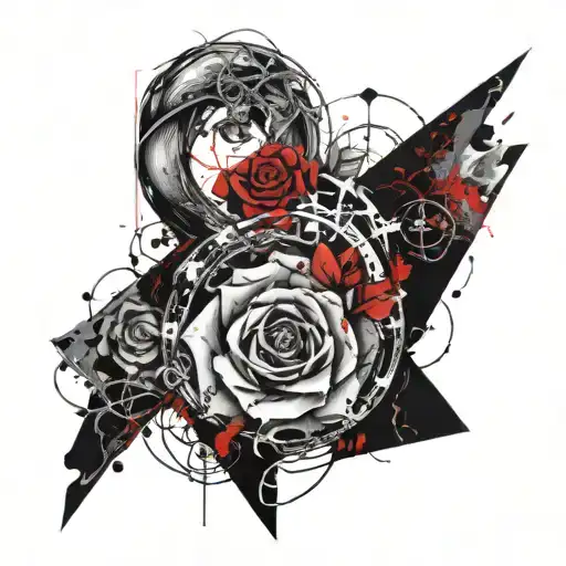 Longing Rose And Ouroboros Cycle Full Sleve