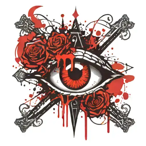 Bdsm Dom Symbol And The Eye Of Raw Bone