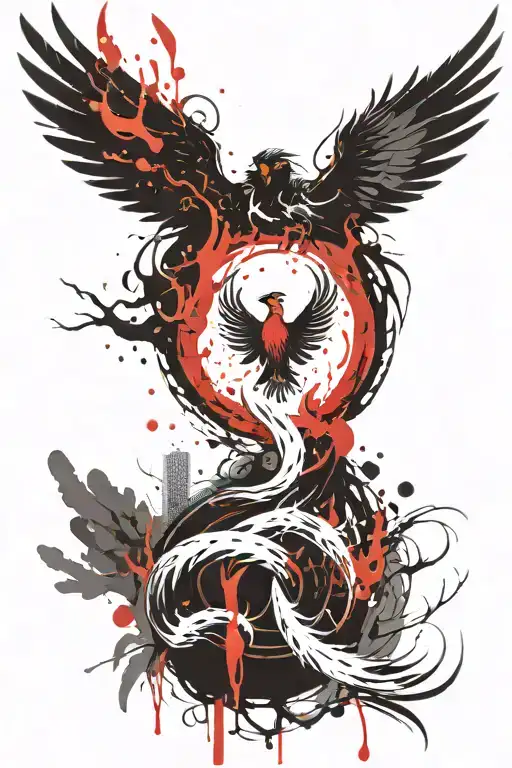 Phoenix Rising From The Ashes
