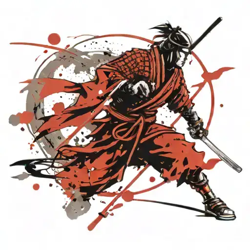 Samurai With Katana