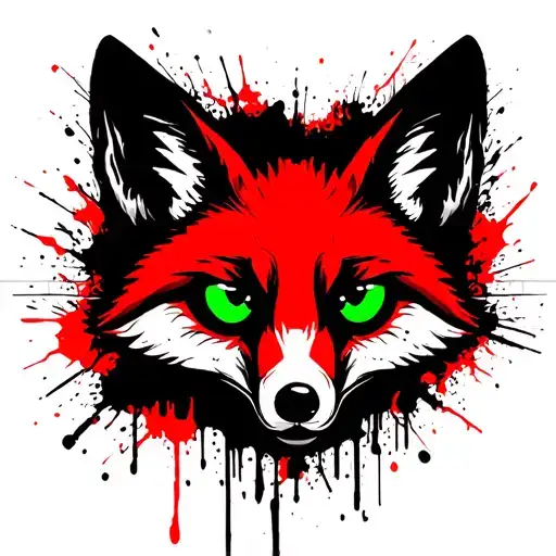 Fox Racing Logo Green Eye