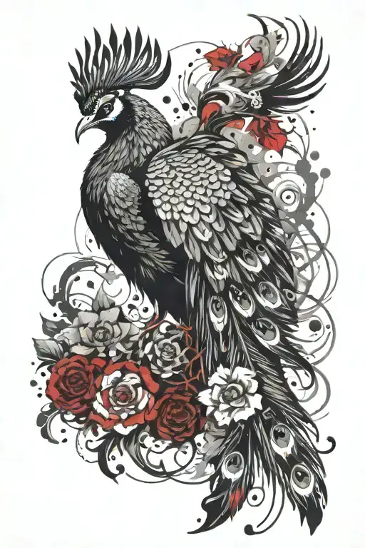 Best Peacocks Masculine Tatoo For Legs