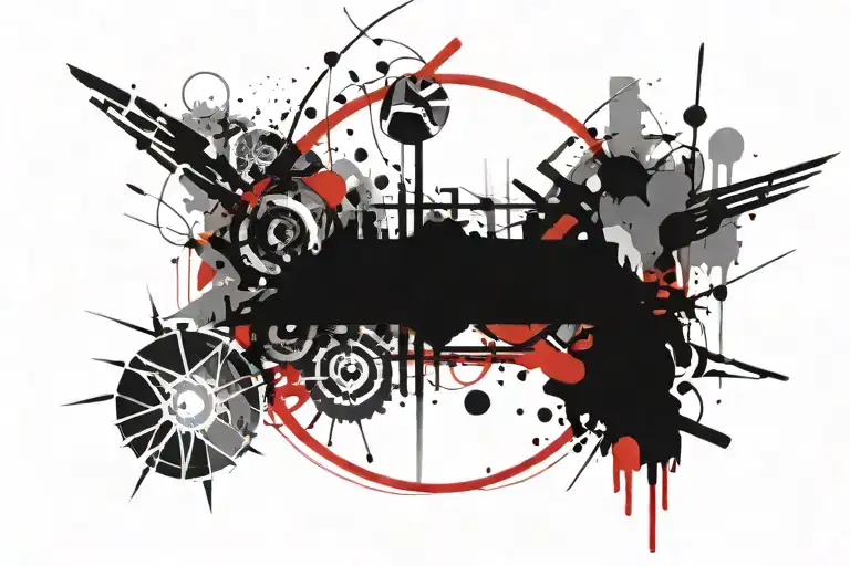 Circle Made Of Letters Using