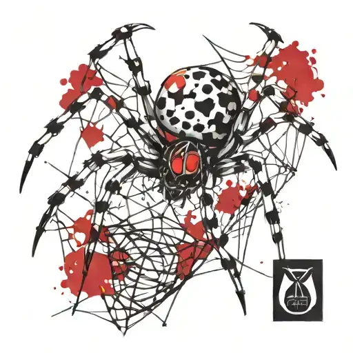 Spider Black And White