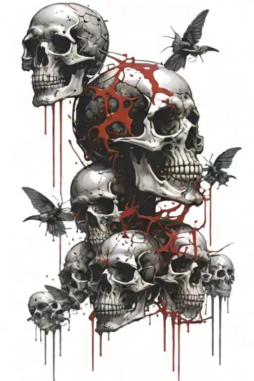 Skulls Bones Blood Evil