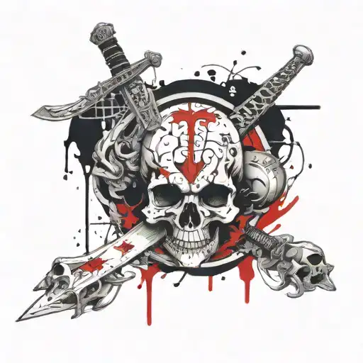 Sword With Skulls